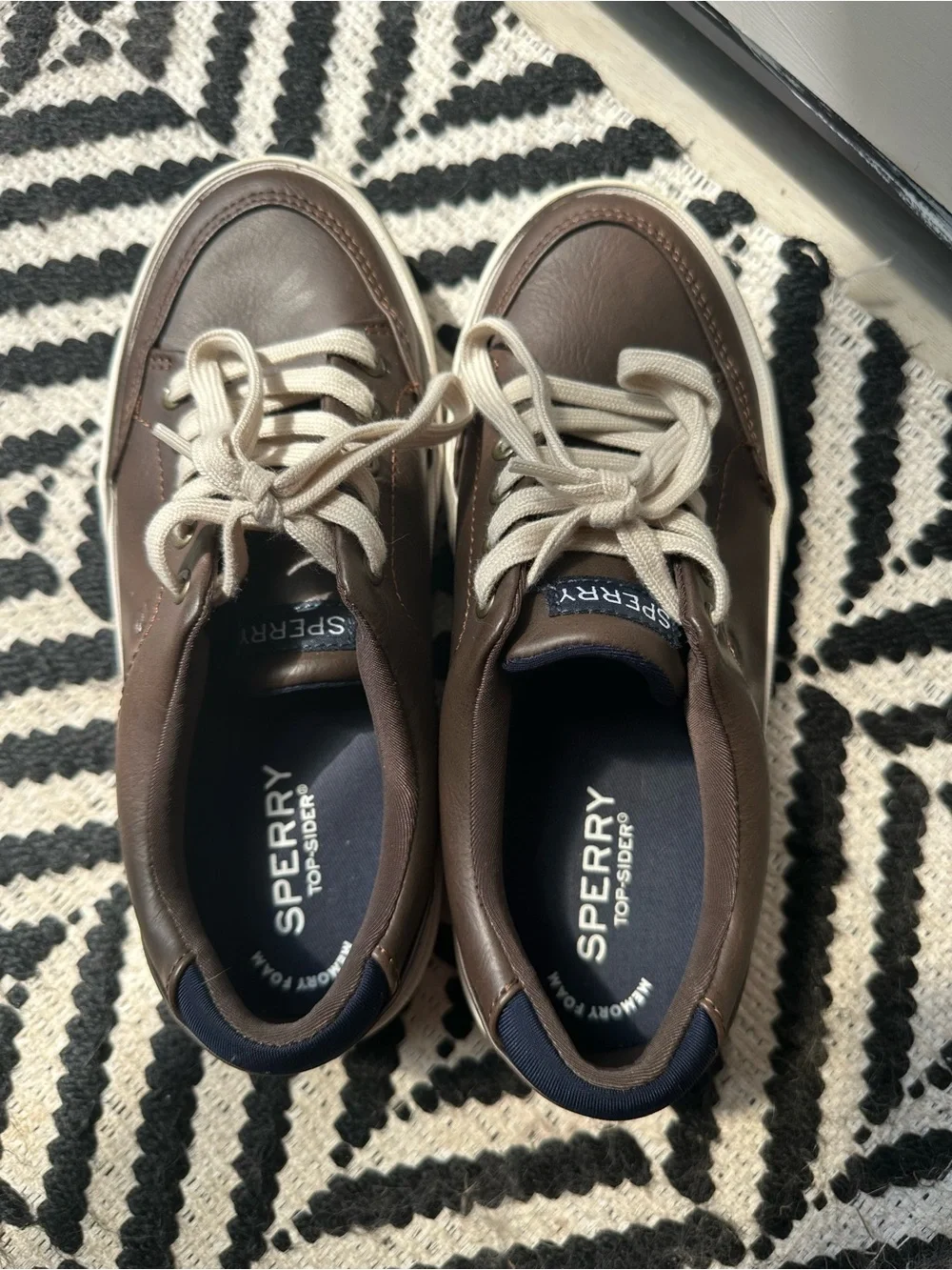 Boys Brown Sperry Shoes size 2